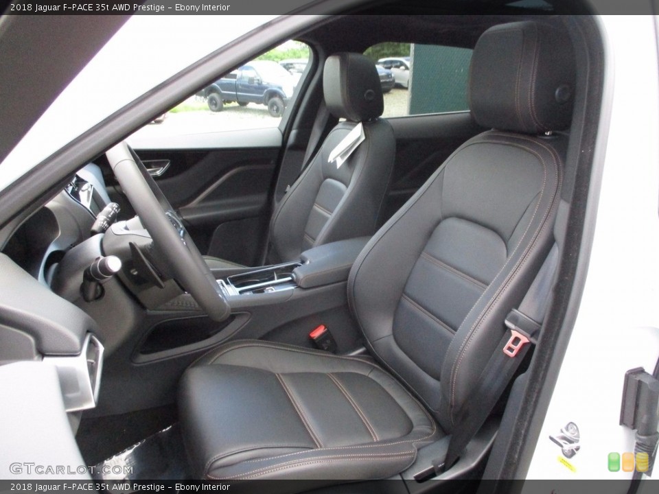 Ebony Interior Front Seat for the 2018 Jaguar F-PACE 35t AWD Prestige #121154969