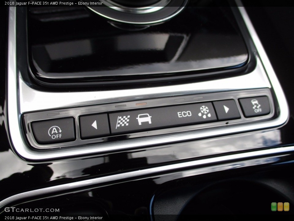 Ebony Interior Controls for the 2018 Jaguar F-PACE 35t AWD Prestige #121155092