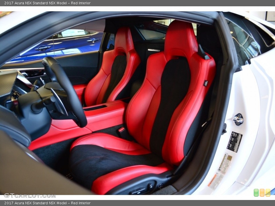 Red Interior Front Seat for the 2017 Acura NSX  #121156073