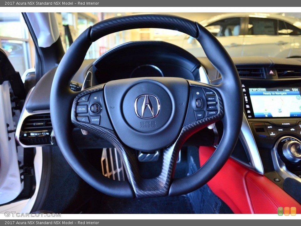 Red Interior Steering Wheel for the 2017 Acura NSX  #121156172