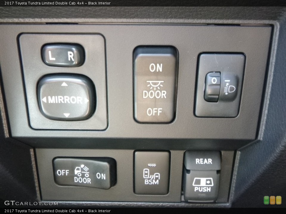 Black Interior Controls for the 2017 Toyota Tundra Limited Double Cab 4x4 #121166540