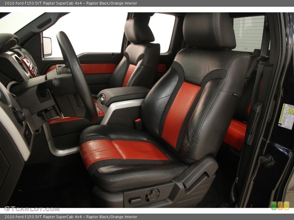 Raptor Black/Orange Interior Photo for the 2010 Ford F150 SVT Raptor SuperCab 4x4 #121167983