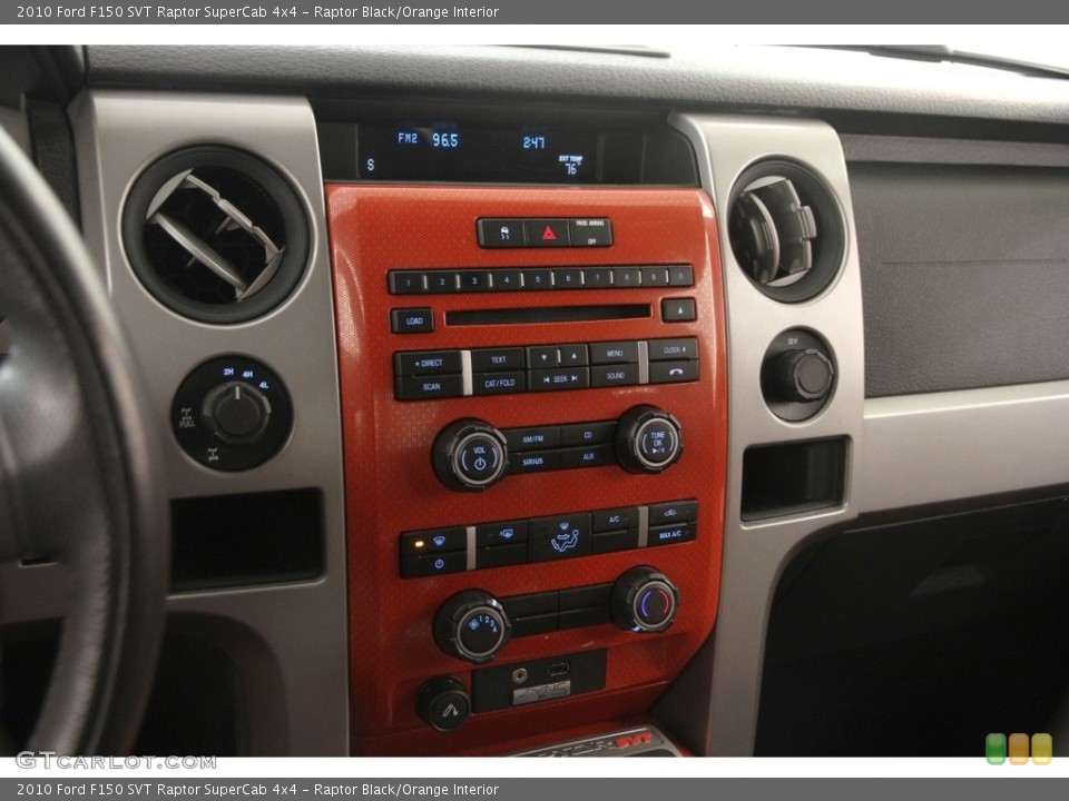 Raptor Black/Orange Interior Controls for the 2010 Ford F150 SVT Raptor SuperCab 4x4 #121168079
