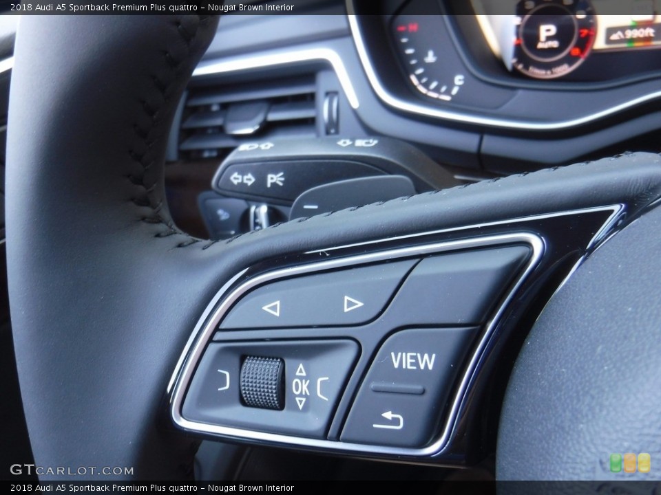 Nougat Brown Interior Controls for the 2018 Audi A5 Sportback Premium Plus quattro #121175488