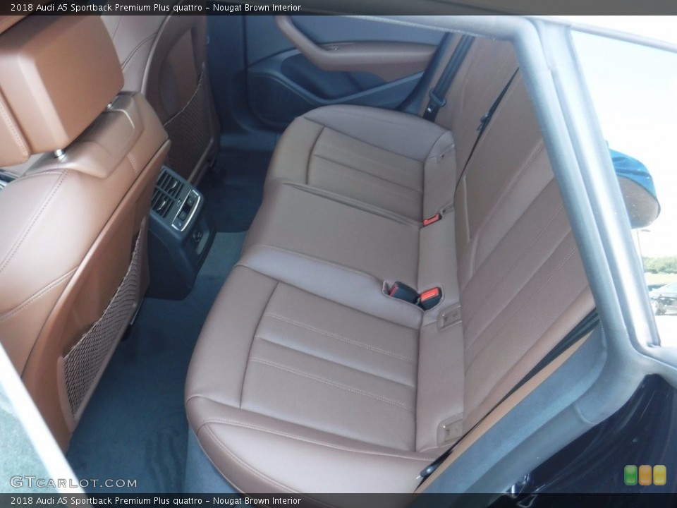 Nougat Brown Interior Rear Seat for the 2018 Audi A5 Sportback Premium Plus quattro #121175538