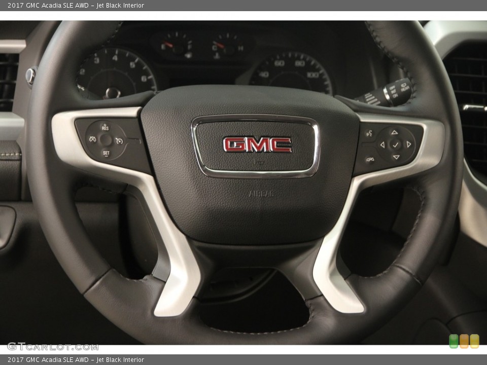 Jet Black Interior Steering Wheel for the 2017 GMC Acadia SLE AWD #121181967