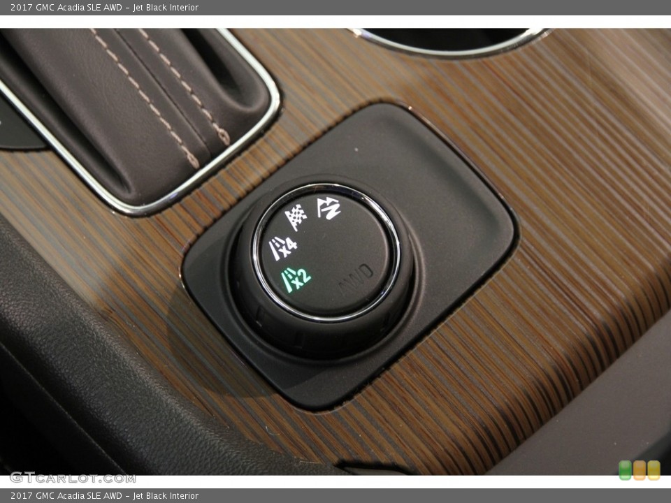 Jet Black Interior Controls for the 2017 GMC Acadia SLE AWD #121182125