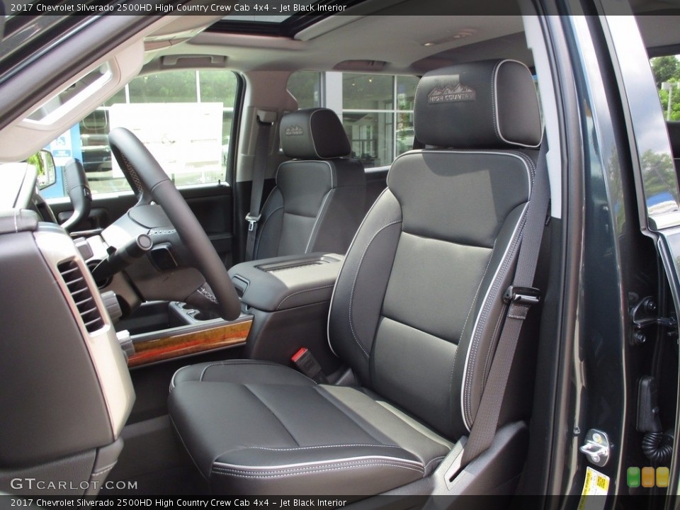 Jet Black Interior Photo for the 2017 Chevrolet Silverado 2500HD High Country Crew Cab 4x4 #121195355