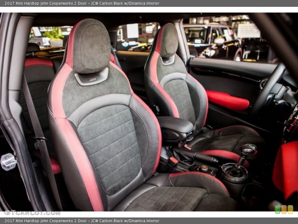 JCW Carbon Black w/Dinamica Interior Front Seat for the 2017 Mini Hardtop John Cooperworks 2 Door #121196604