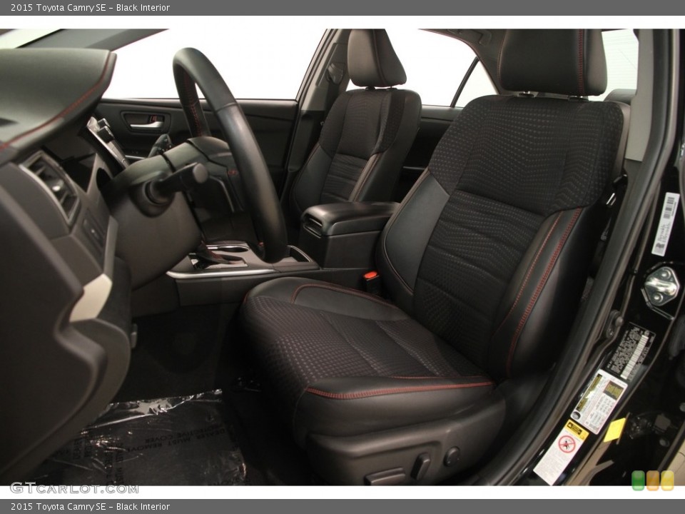 Black Interior Front Seat for the 2015 Toyota Camry SE #121197597