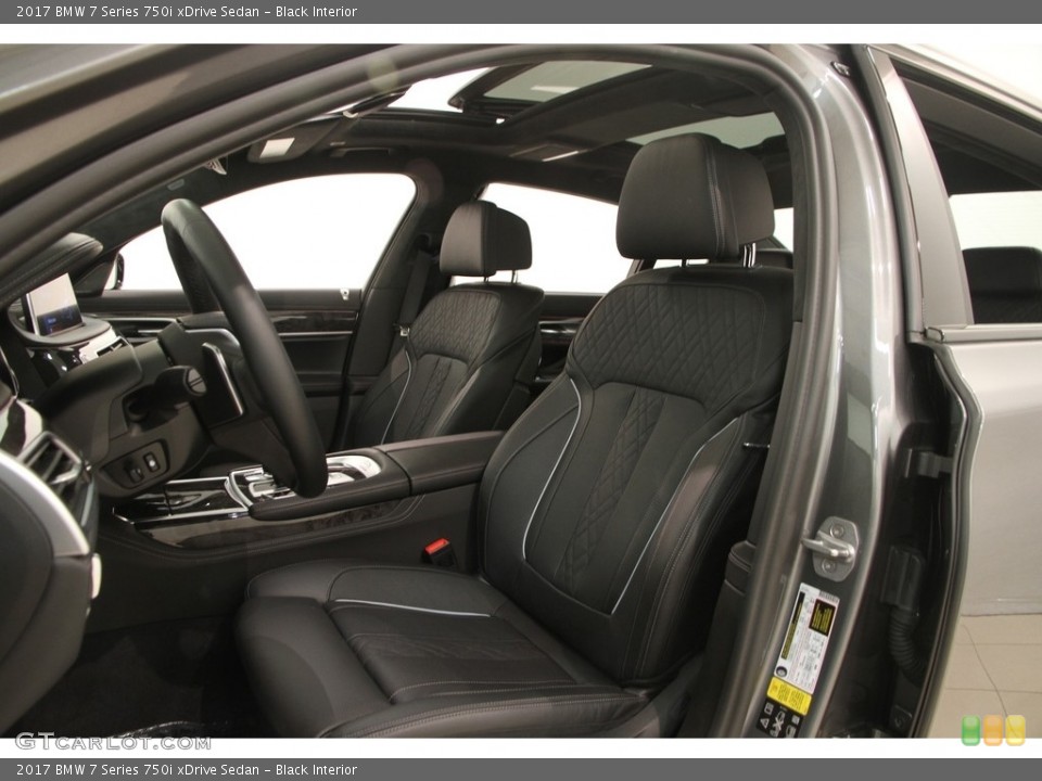 Black Interior Front Seat for the 2017 BMW 7 Series 750i xDrive Sedan #121199347