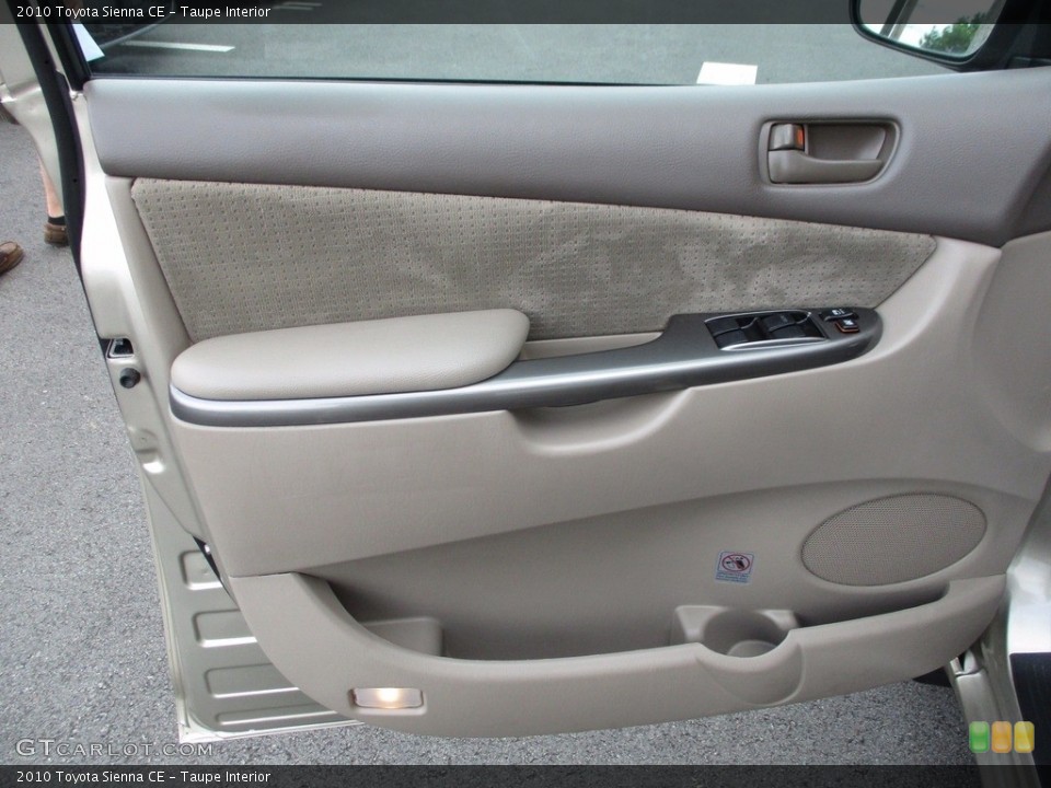 Taupe Interior Door Panel for the 2010 Toyota Sienna CE #121201409