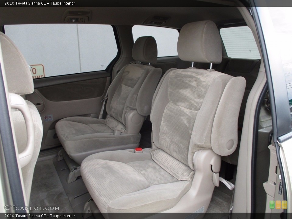 Taupe Interior Rear Seat for the 2010 Toyota Sienna CE #121201466