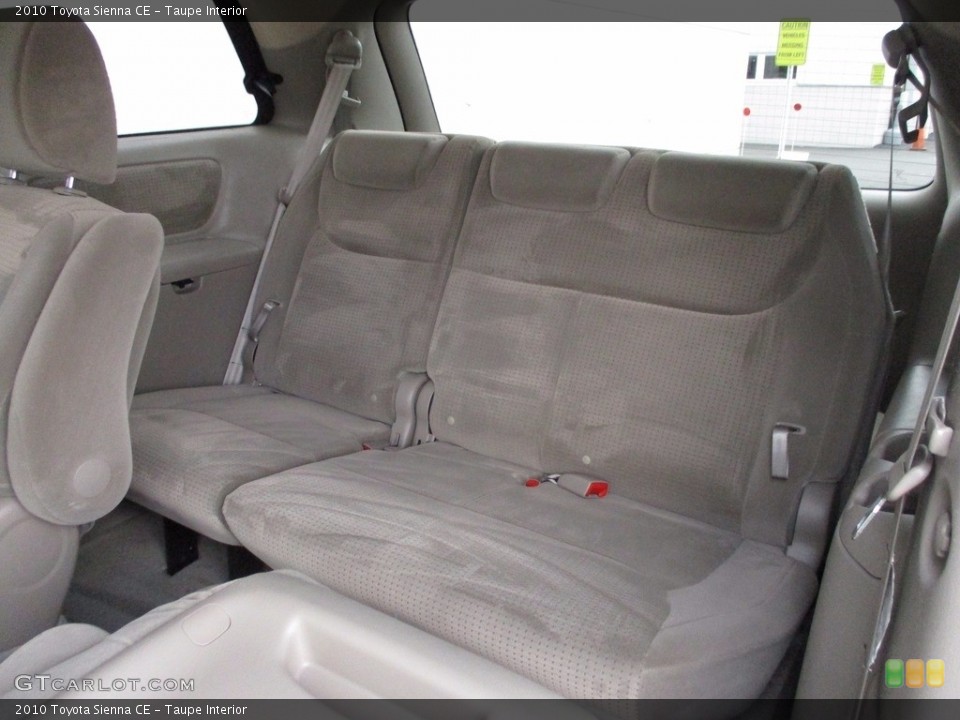 Taupe Interior Rear Seat for the 2010 Toyota Sienna CE #121201496