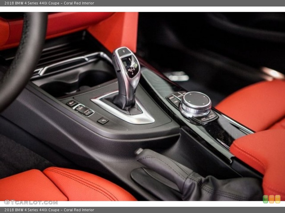 Coral Red Interior Transmission for the 2018 BMW 4 Series 440i Coupe #121206323