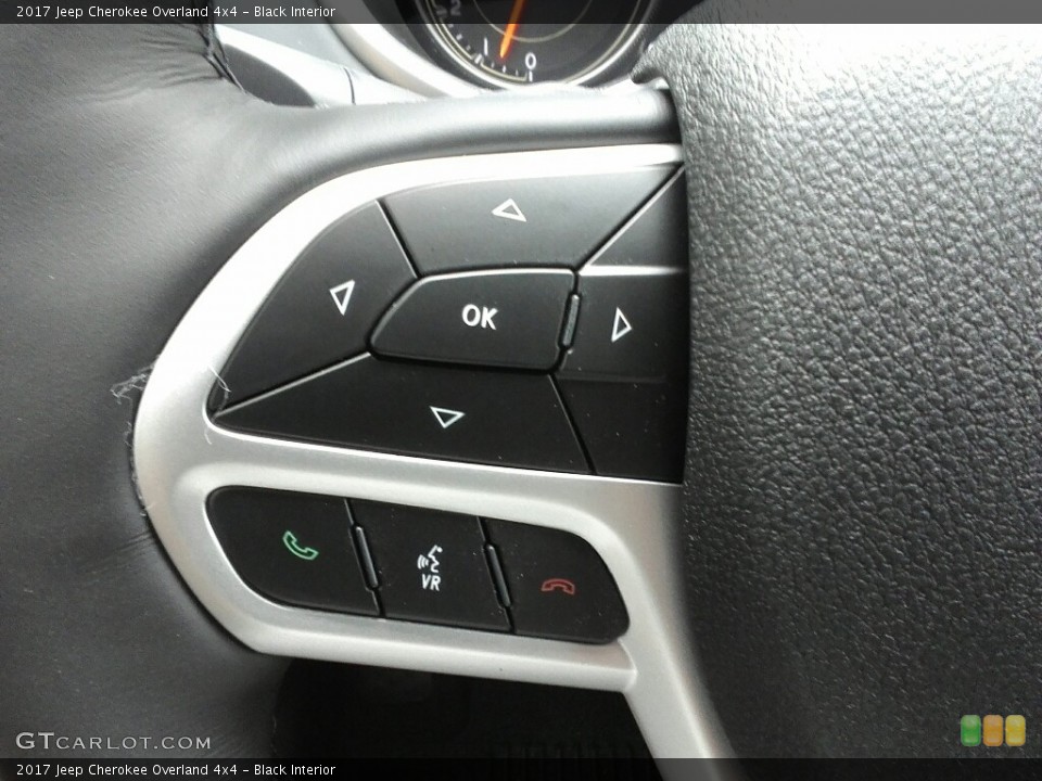 Black Interior Controls for the 2017 Jeep Cherokee Overland 4x4 #121209092