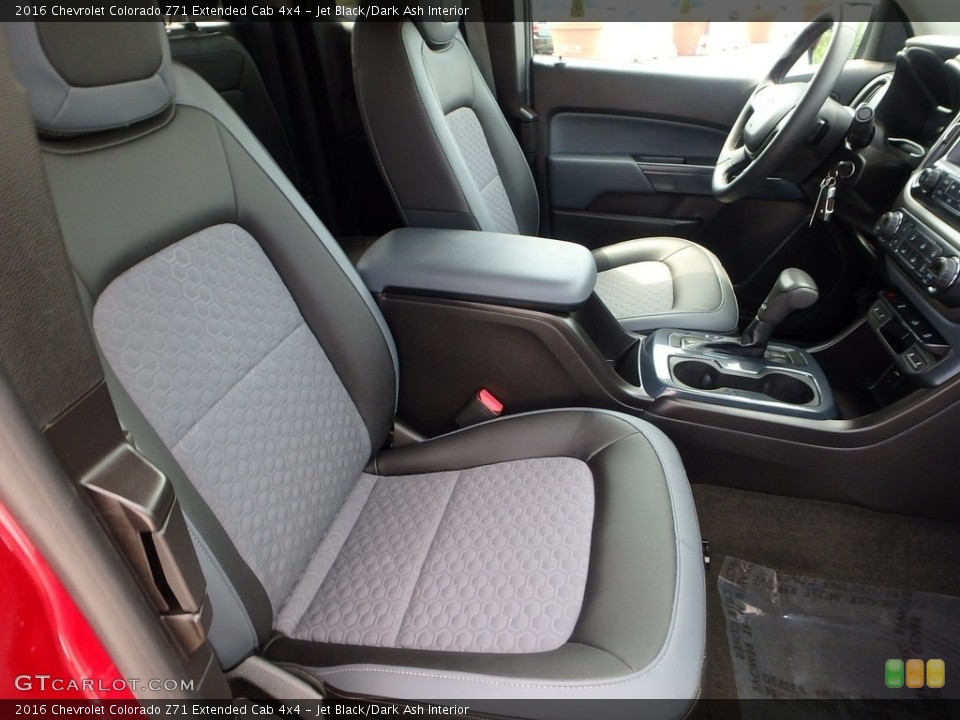 Jet Black/Dark Ash Interior Front Seat for the 2016 Chevrolet Colorado Z71 Extended Cab 4x4 #121213235