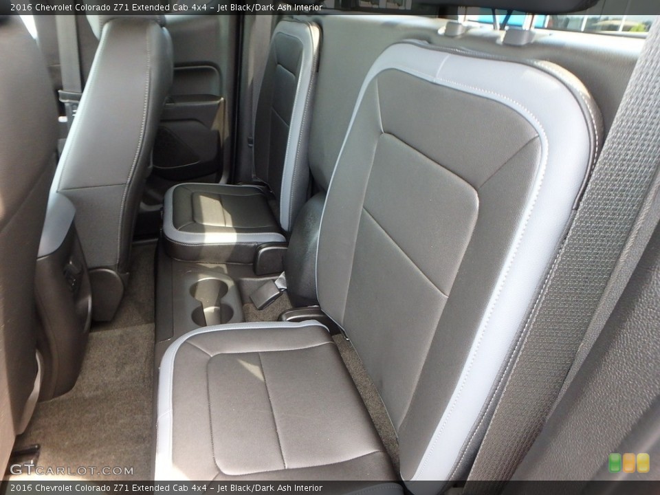 Jet Black/Dark Ash Interior Rear Seat for the 2016 Chevrolet Colorado Z71 Extended Cab 4x4 #121213454