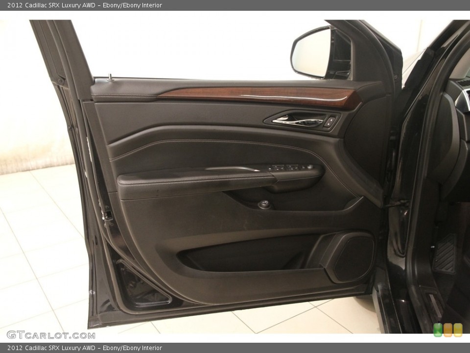 Ebony/Ebony Interior Door Panel for the 2012 Cadillac SRX Luxury AWD #121214273