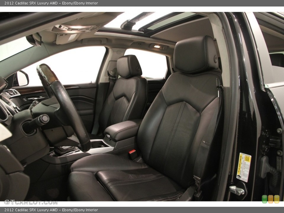 Ebony/Ebony Interior Front Seat for the 2012 Cadillac SRX Luxury AWD #121214297