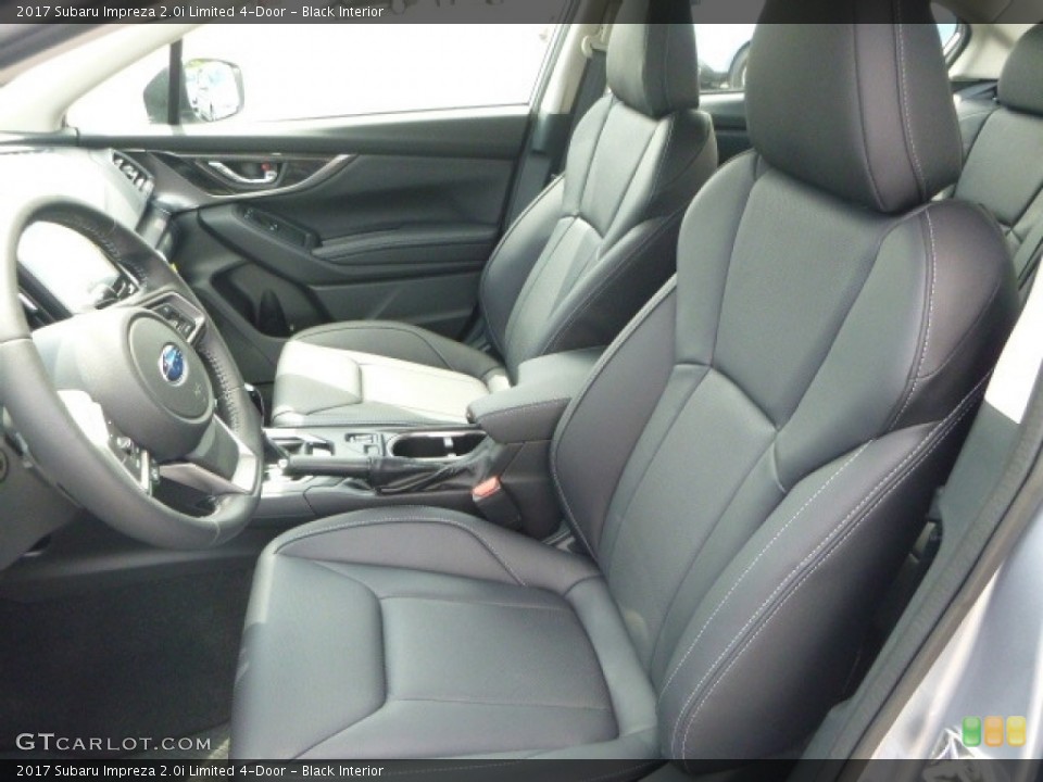 Black Interior Front Seat for the 2017 Subaru Impreza 2.0i Limited 4-Door #121226408