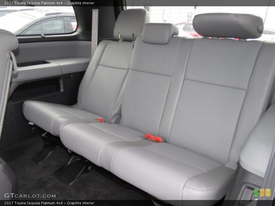 Graphite Interior Rear Seat for the 2017 Toyota Sequoia Platinum 4x4 #121227317