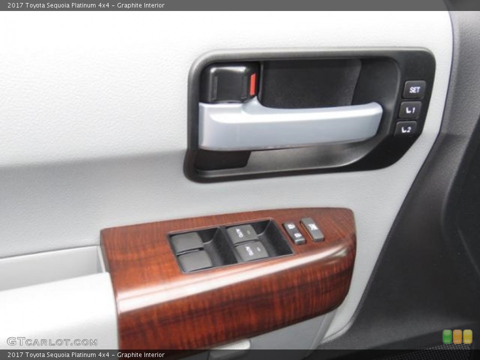 Graphite Interior Door Panel for the 2017 Toyota Sequoia Platinum 4x4 #121227428