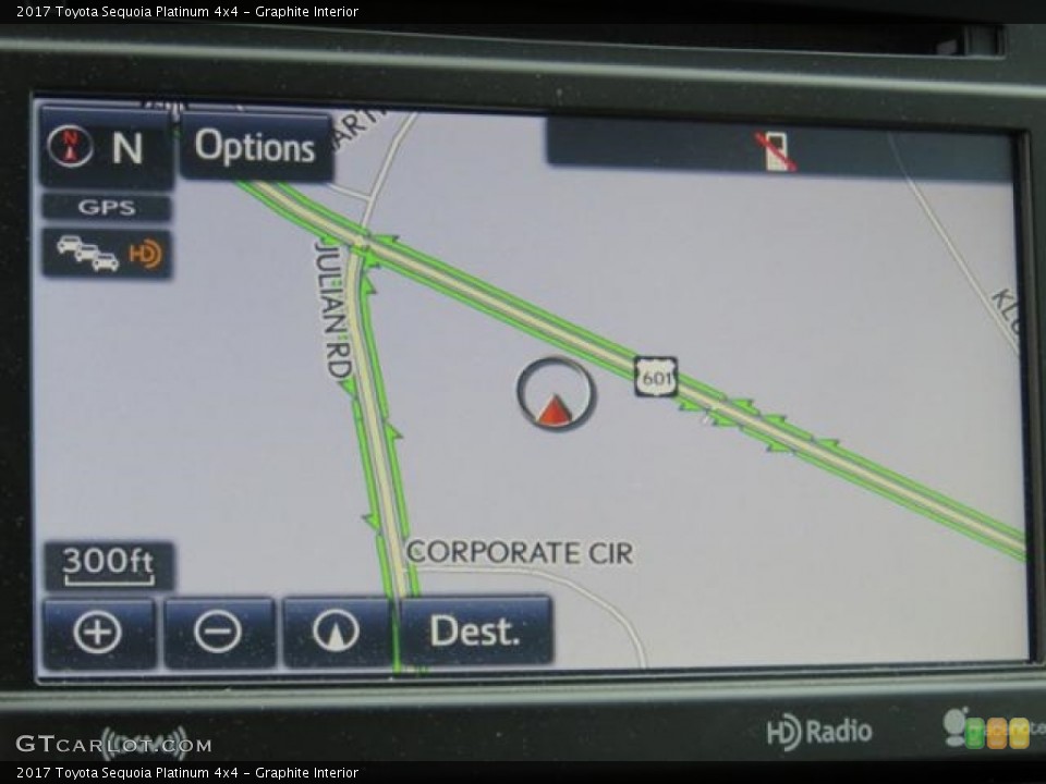 Graphite Interior Navigation for the 2017 Toyota Sequoia Platinum 4x4 #121227458