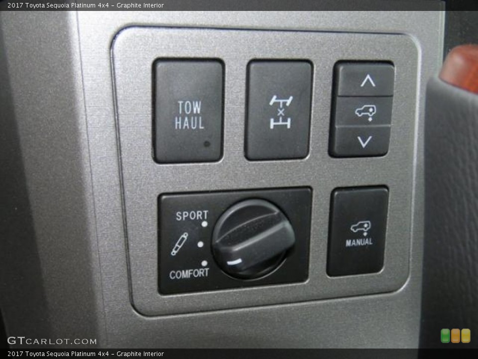 Graphite Interior Controls for the 2017 Toyota Sequoia Platinum 4x4 #121227542