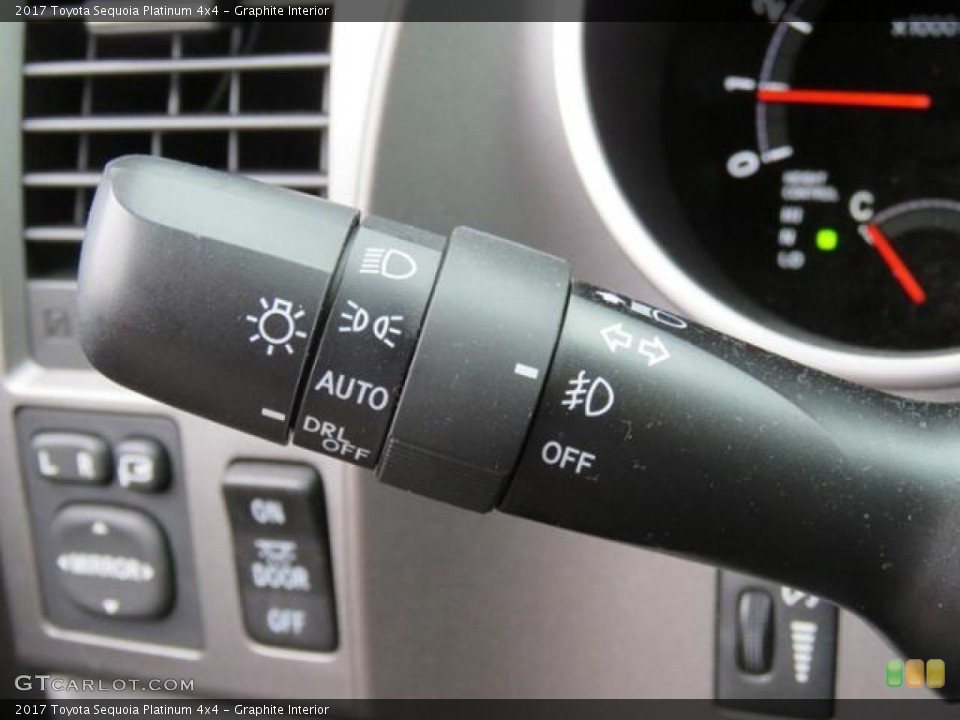 Graphite Interior Controls for the 2017 Toyota Sequoia Platinum 4x4 #121227605