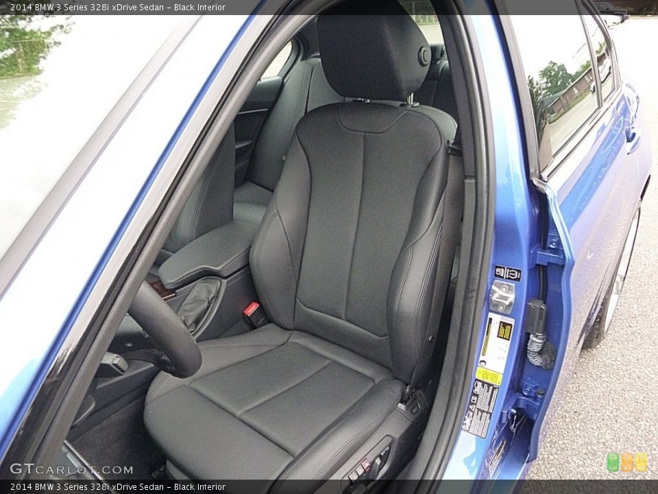 Black Interior Front Seat for the 2014 BMW 3 Series 328i xDrive Sedan #121228019