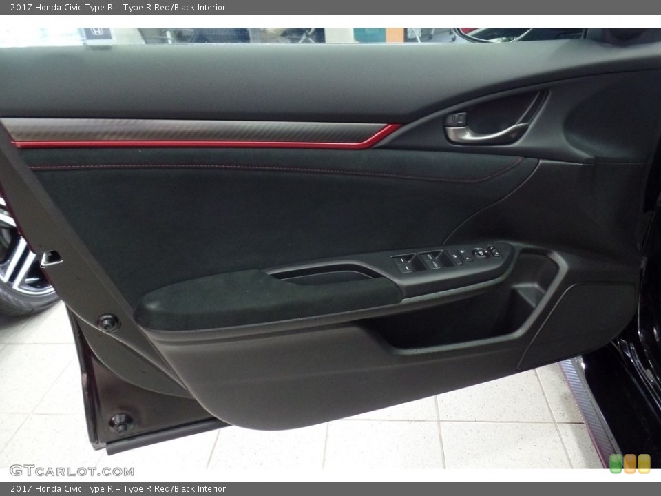 Type R Red/Black Interior Door Panel for the 2017 Honda Civic Type R #121231780