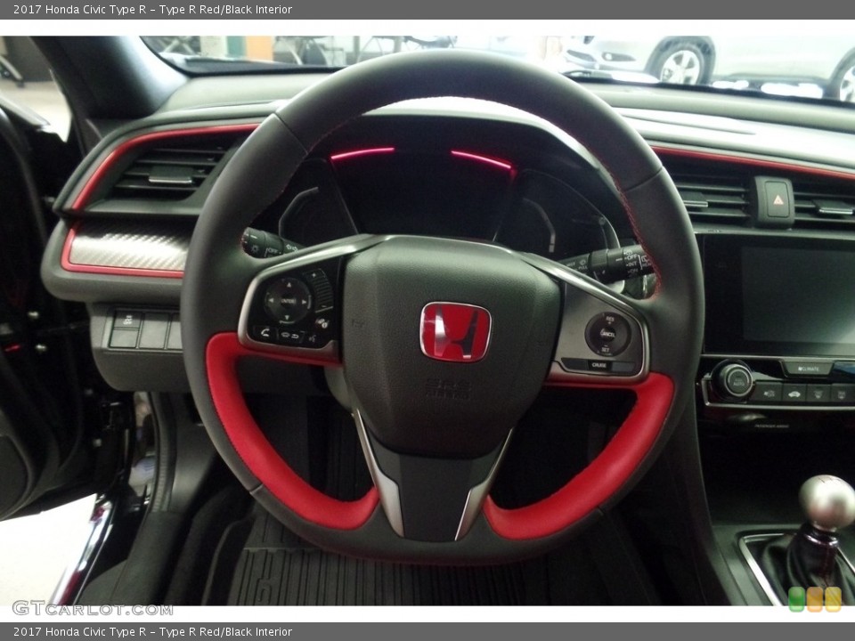 Type R Red/Black Interior Steering Wheel for the 2017 Honda Civic Type R #121231855