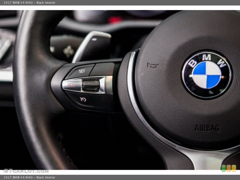 Black Interior Controls for the 2017 BMW X4 M40i #121242676