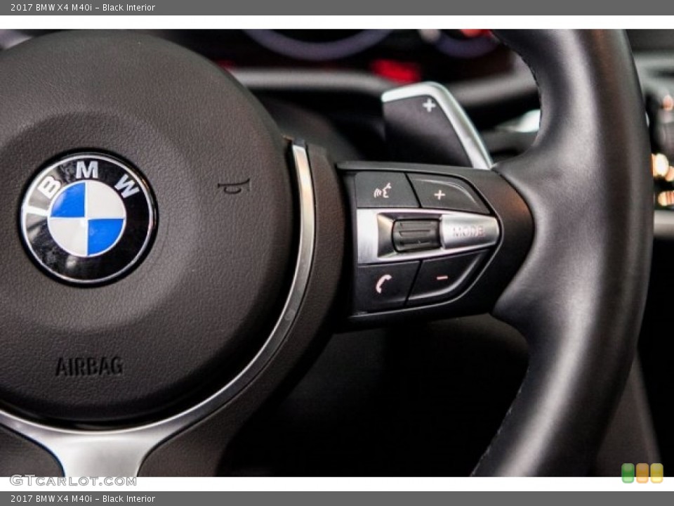 Black Interior Controls for the 2017 BMW X4 M40i #121242696