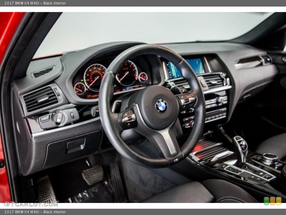Black Interior Dashboard for the 2017 BMW X4 M40i #121242733