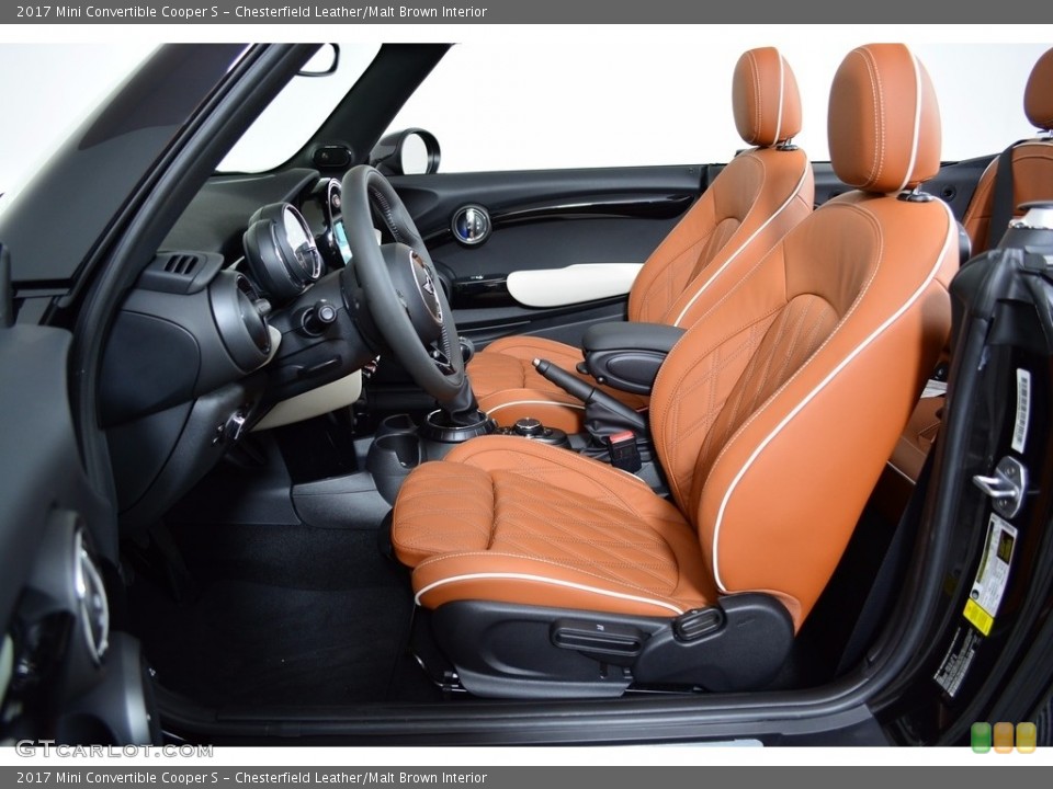 Chesterfield Leather/Malt Brown Interior Photo for the 2017 Mini Convertible Cooper S #121244197