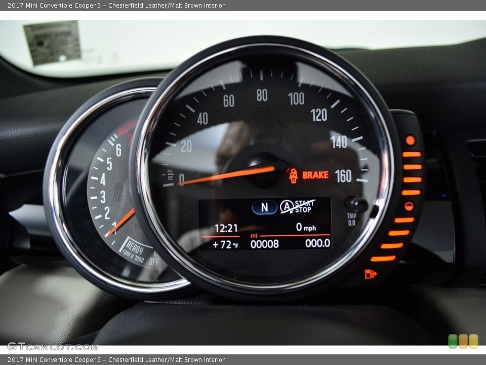 Chesterfield Leather/Malt Brown Interior Gauges for the 2017 Mini Convertible Cooper S #121244269