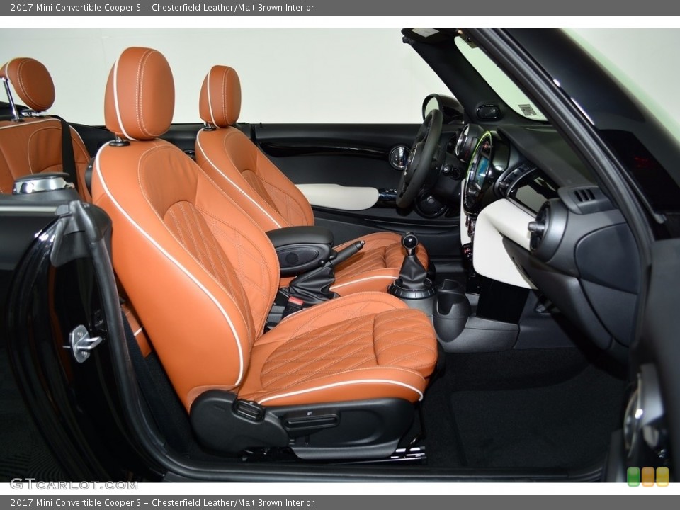 Chesterfield Leather/Malt Brown Interior Front Seat for the 2017 Mini Convertible Cooper S #121244308