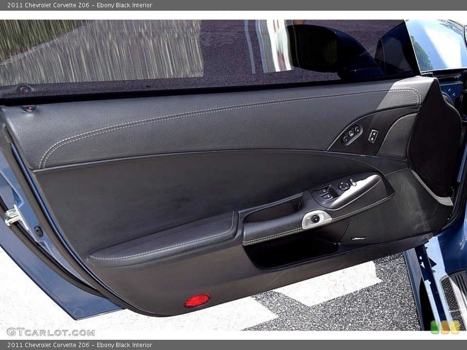 Ebony Black Interior Door Panel for the 2011 Chevrolet Corvette Z06 #121261223