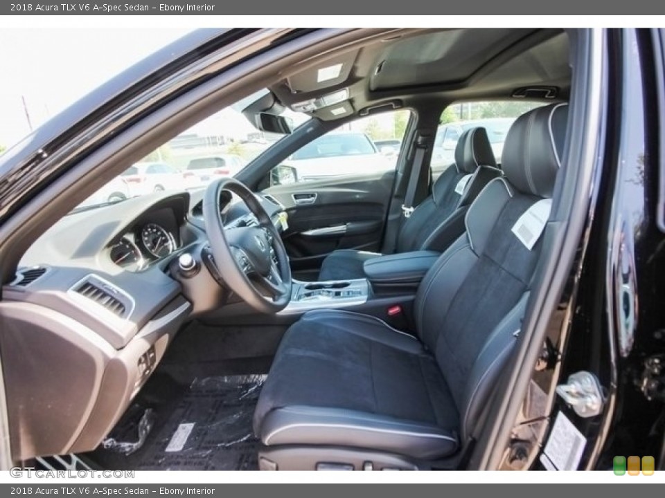 Ebony Interior Front Seat for the 2018 Acura TLX V6 A-Spec Sedan #121266752