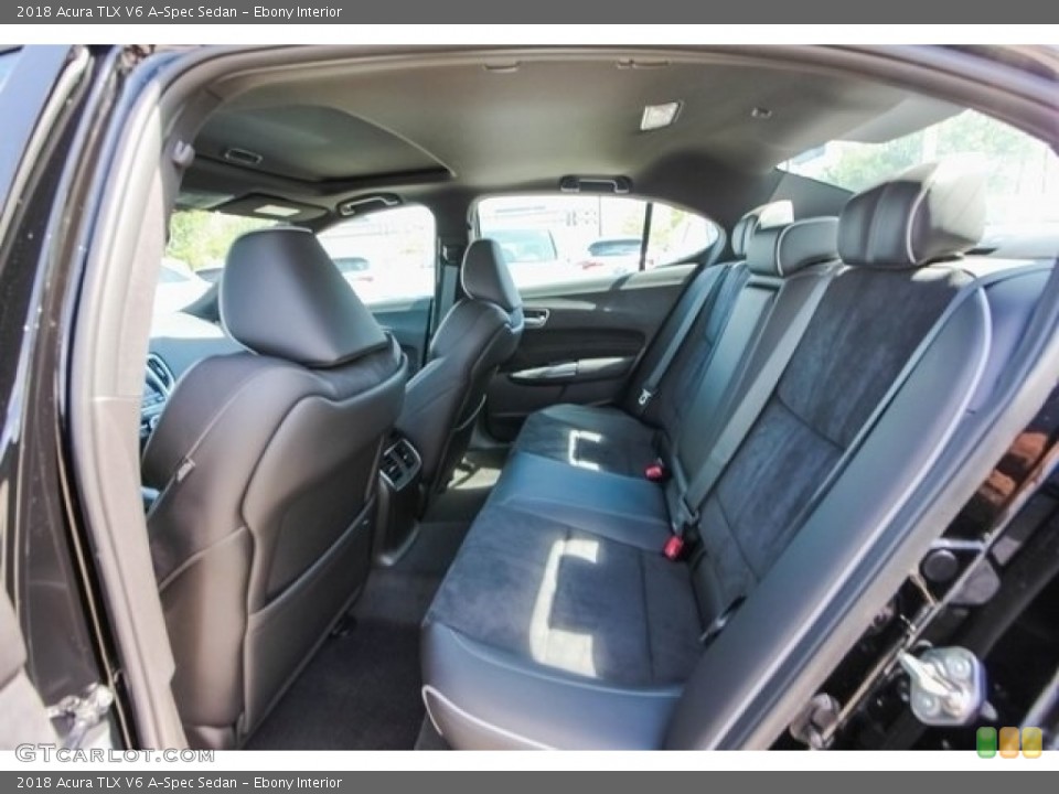Ebony Interior Rear Seat for the 2018 Acura TLX V6 A-Spec Sedan #121266786