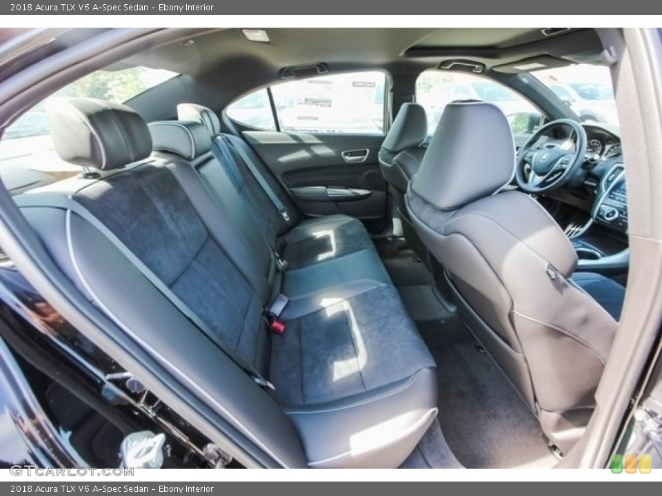 Ebony Interior Rear Seat for the 2018 Acura TLX V6 A-Spec Sedan #121266848