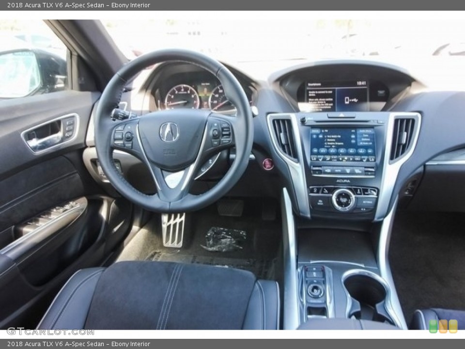 Ebony Interior Dashboard for the 2018 Acura TLX V6 A-Spec Sedan #121266926