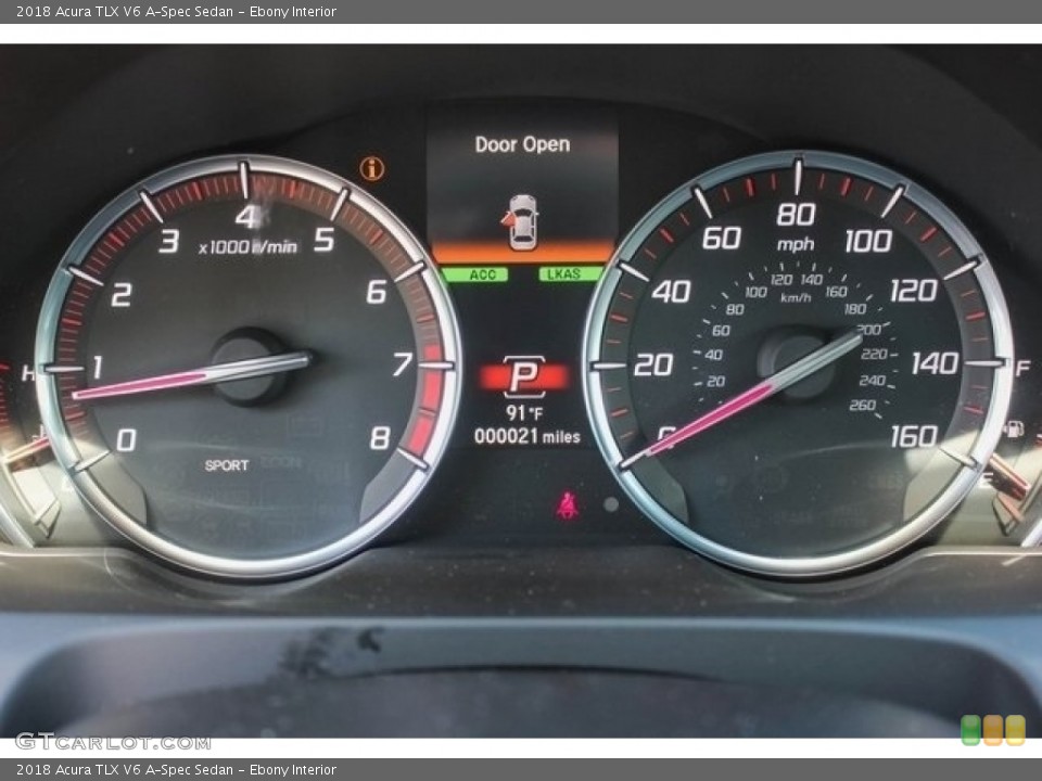 Ebony Interior Gauges for the 2018 Acura TLX V6 A-Spec Sedan #121267133