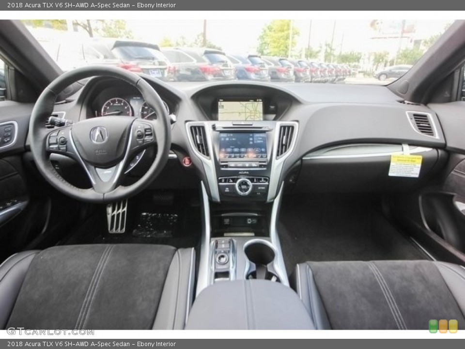 Ebony Interior Photo for the 2018 Acura TLX V6 SH-AWD A-Spec Sedan #121268267