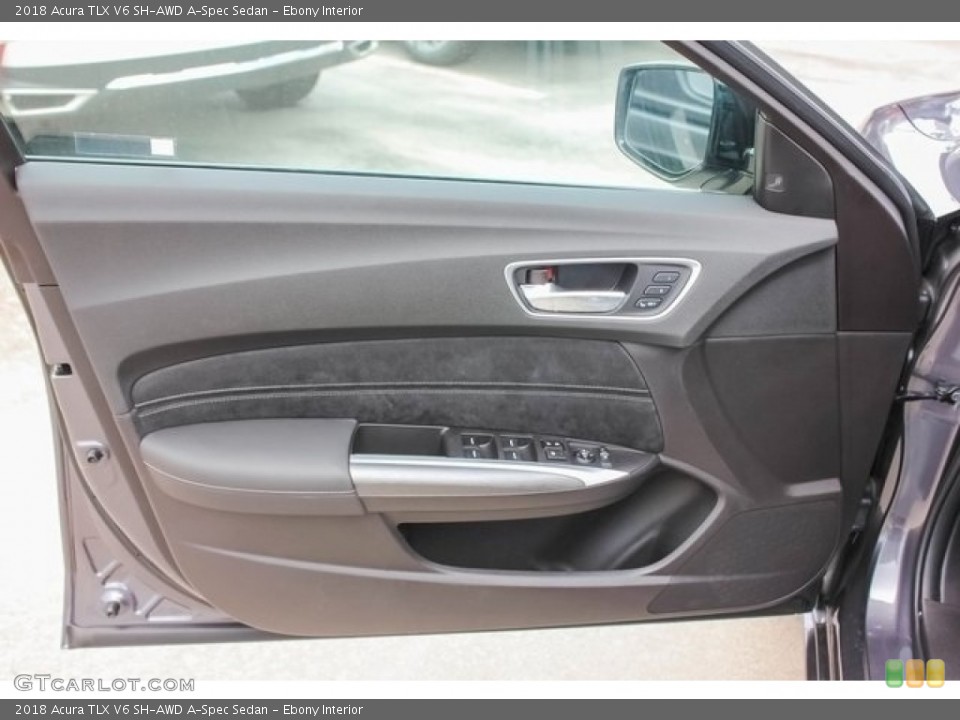 Ebony Interior Door Panel for the 2018 Acura TLX V6 SH-AWD A-Spec Sedan #121268344