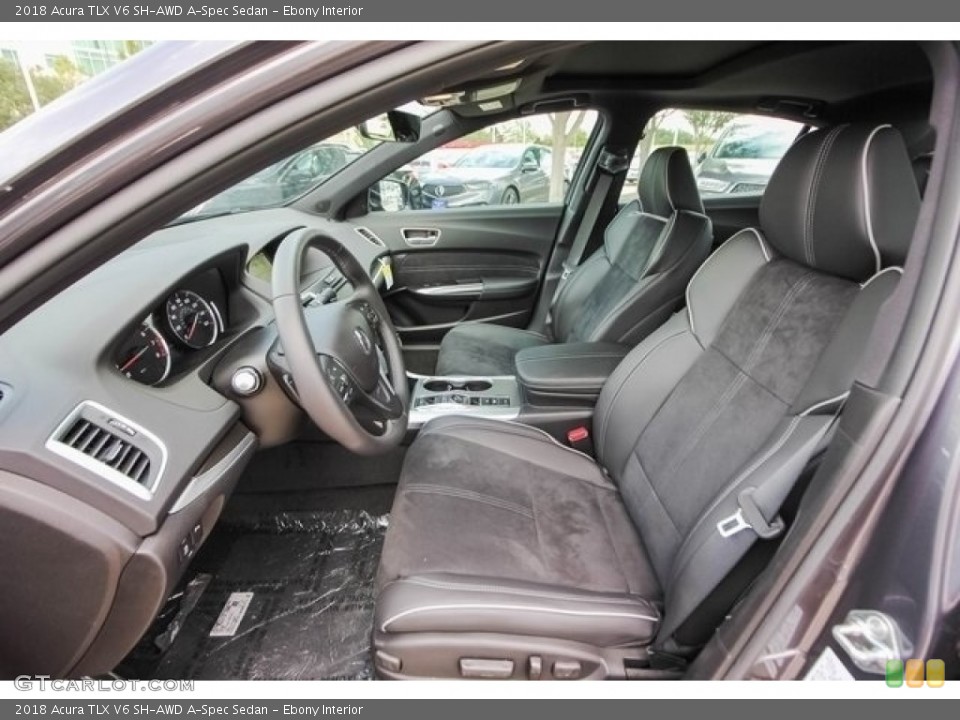 Ebony Interior Front Seat for the 2018 Acura TLX V6 SH-AWD A-Spec Sedan #121268406