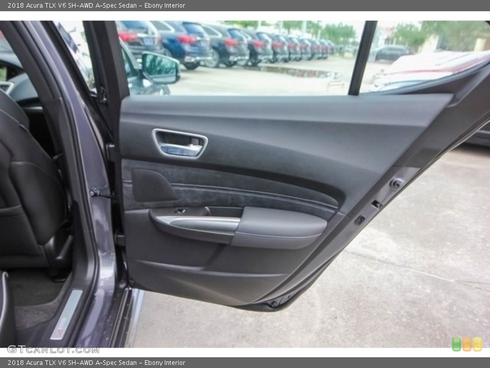 Ebony Interior Door Panel for the 2018 Acura TLX V6 SH-AWD A-Spec Sedan #121268482