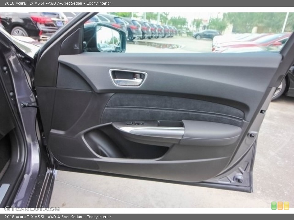 Ebony Interior Door Panel for the 2018 Acura TLX V6 SH-AWD A-Spec Sedan #121268519